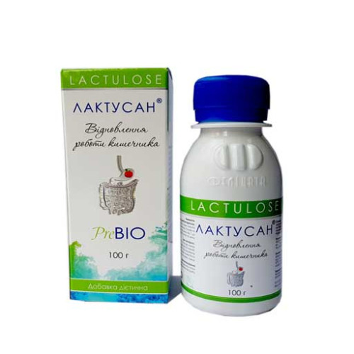 Лактусан 100 г, сироп при закрепах 