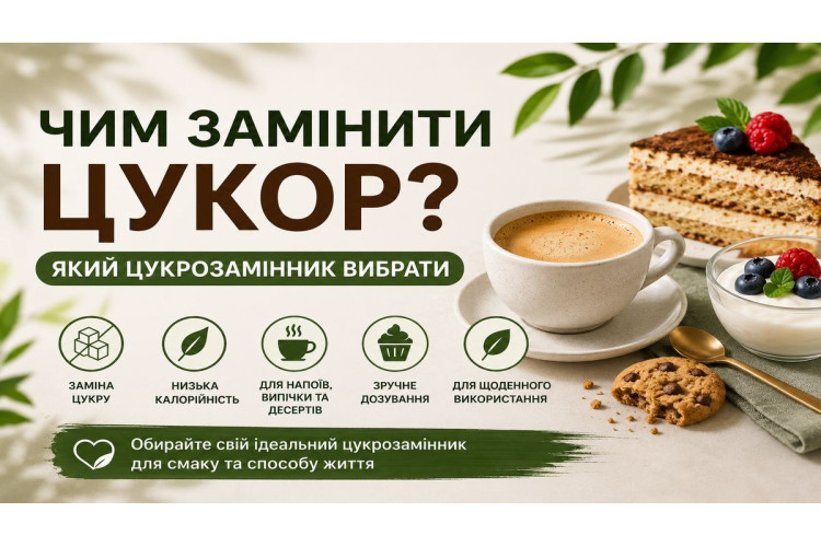 Чим замінити цукор: який цукрозамінник вибрати для кави, випічки та десертів?