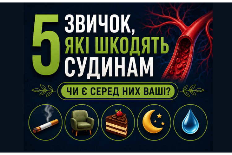 5 звичок, які непомітно шкодять нашим судинам