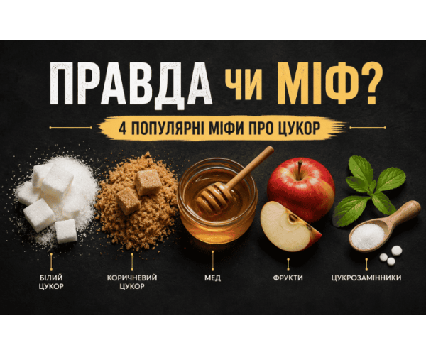 4 найпоширеніші міфи про цукор