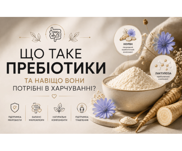 Що таке пребіотики та навіщо вони потрібні в харчуванні?