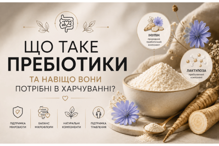 Що таке пребіотики та навіщо вони потрібні в харчуванні?